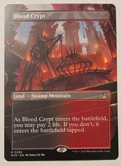 Blood Crypt Borderless - Ravnica Remastered MTG Magic the Gathering - Image 1