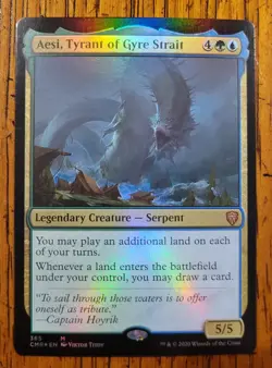 FOIL Aesi Tyrant of Gyre Strait x1 Commander Legends Magic Near Mint NM English - Image 1