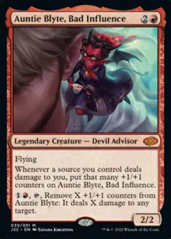 1x Auntie Blyte, Bad Influence NM-Mint, English Jumpstart 2022 MTG Magic - Image 1