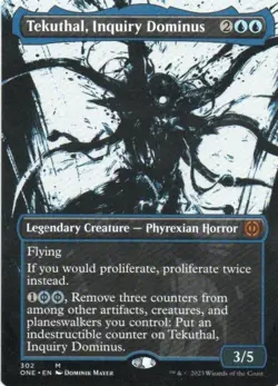 MTG: Phyrexia: All Will Be One: Showcase Tekuthal, Inquiry Dominus: LP Condition - Image 1