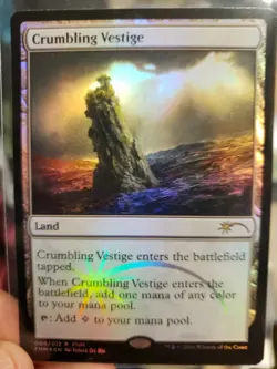 MTG Crumbling Vestige FNM Promo Foil Land 2016 - Subjazz Auctions - Image 1