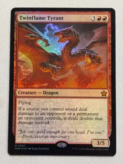 Twinflame Tyrant - FOIL - Foundations - NM MTG Magic - Image 1