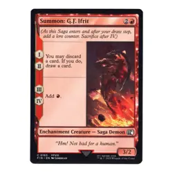 Summon: G.F. Ifrit #163 Common Enchantment Creature MTG Final Fantasy (FIN) - Image 1