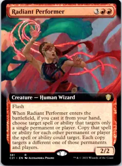 Radiant Performer (Extended Art) - Commander 2021 - 381 NM - Image 1