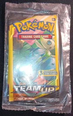 1 Double Pack Pokemon SM Team Up 3-card 2 Mini Booster Packs New Gengar Mimikyu - Image 2