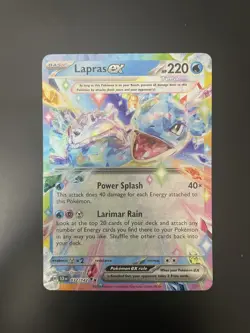 Pokemon TCG: Lapras ex - 032/142 - Double Rare - Stellar Crown - NM - Image 1
