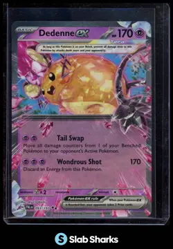 2023 POKEMON SCARLET & VIOLET PALDEA EVOLVED #093/193 DEDENNE EX DOUBLE RARE - Image 1