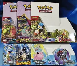 Pokemon EMPTY Booster Box Lot X6 Vivid Voltage Battle Styles Surging Stellar - Image 1