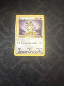 Pokemon TCG Miaouss #56/64 FRENCH Unlimited CCG Jungle Meowth - Image 1