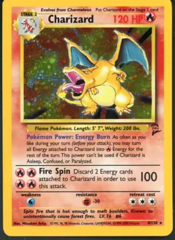 2000 Pokemon Base Set 2 #4/130 Charizard Holo - Image 1