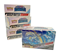 Lot of (4) Pokemon TCG SWSH Silver Tempest Origin Build & Battle Stadium Box New - Image 1