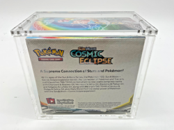 Pokemon TCG: Sun & Moon Cosmic Eclipse Booster Box Sealed w/ Acylic Case - Image 2