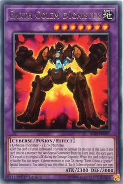 Yu-Gi-Oh Card - IGAS-EN041 - EARTH GOLEM @IGNISTER (rare) - NM/Mint - Image 1