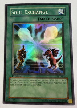 Yu-Gi-Oh! SOUL EXCHANGE - SDY-041 - SUPER RARE - 1st Edition HOLO VLP - Vintage - Image 1