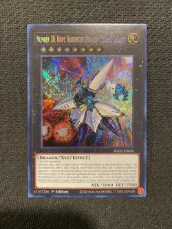 YuGiOh! Number 38: Hope Harbinger Dragon Titanic Galaxy Secret Rare RA02-EN036 - Image 1