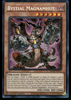 Yugioh! Bystial Magnamhut MP23-EN157 Prismatic Secret Rare 1st Ed - Image 1
