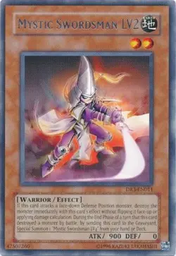 Mystic Swordsman LV2 - DR3-EN011 - Unlimited Edition - LP - Image 1
