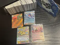 3 lbs Pokemon | 4 EX + Bulk Card Lot Commons Uncommon Rares Holo Reverse Holo - Image 3