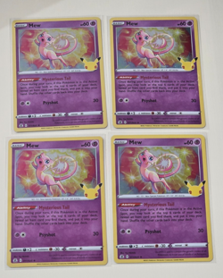 Mew 11/25 Pokemon Celebrations 25th Anniversary - Lot Of 4 Cards - Image 1