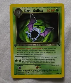 1st Edition Dark Golbat 24/82 Team Rocket Set Rare Vintage Pokemon Card - NM - Image 1