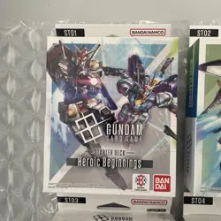 ENGLISH GUNDAM TCG CARD GAME STARTER DECK SET OF FOUR ST01 ST02 ST03 ST04 - Image 2