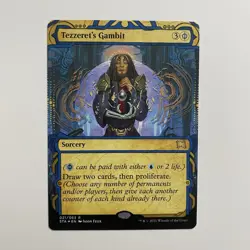 Tezzeret’s Gambit NM Foil Etched STA-021 Rare MTG - Image 1