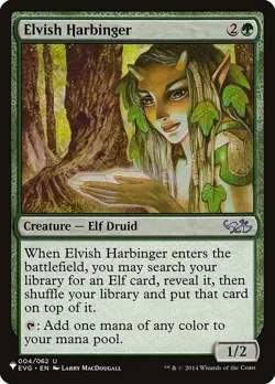 NM MTG ELVISH HARBINGER MYSTERY BOOSTER 2 THE LIST REPRINTS - Image 1