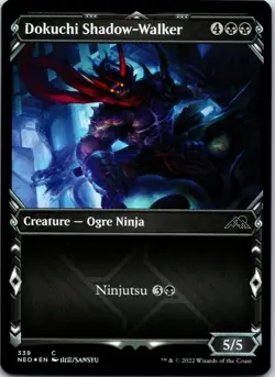 Dokuchi Shadow-Walker - MTG - Black - Kamigawa: Neon Dynasty - NM - Foil Showcas - Image 1