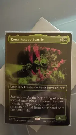 Kona, Rescue Beastie (Showcase) Foil 358 R Duskmourn: House of Horror Near Mint - Image 1