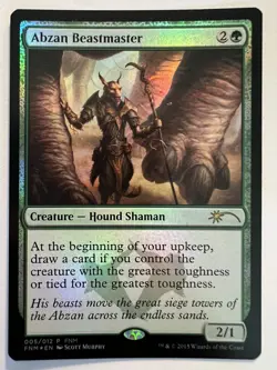 Abzan Beastmaster - FOIL PROMO - MTG Friday Night Magic 2015 - NM Rare Creature - Image 1