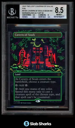 2023 MAGIC THE GATHERING #410A CAVERN OF SOULS FOIL NEON INK BGS 8.5 - Image 1