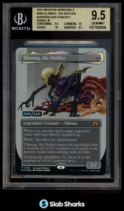 2024 MAGIC THE GATHERING #0383 ULAMOG THE DEFILER BORDERLESS SERIAL /250 BGS 9.5 - Image 1