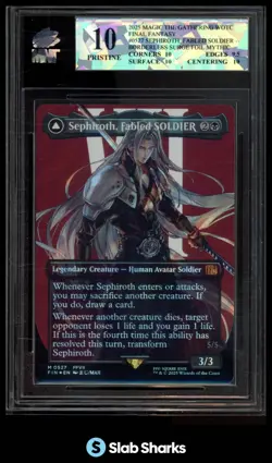 2025 MAGIC THE GATHERING #0527 SEPHIROTH FABLED SOLIDER SURGE FOIL MYTHIC MNT 10 - Image 1