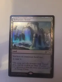 Reliquary Tower : MtG NM FOIL Bring a Friend PROMO #001; land No Max Handsize - Image 1