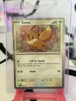 Eevee SVP200 Scarlet & Violet Black Star Promo Cosmos Holo Pokemon TCG - Image 1