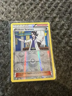 Reverse Holo Professor Sycamore 101/119 Uncommon XY - Phantom Forces Pokemon TCG - Image 1