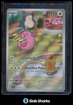 2024 POKEMON SV TWILIGHT MASQUERADE - TWM EN #187/167 CHANSEY ILLUSTRATION RARE - Image 1