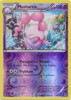 Pokemon - Musharna - 40/101 - Reverse Holo - Plasma Blast - NM/M - Image 1