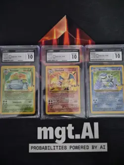 Pokemon TCG Charizard , Venusaur , Blastoise Celebration - Graded CGC 10 - Image 1