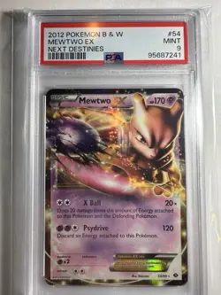 2012 POKEMON BLACK & WHITE NEXT DESTINIES 54 MEWTWO EX PSA 9 MINT Fresh Grade 🔥 - Image 1