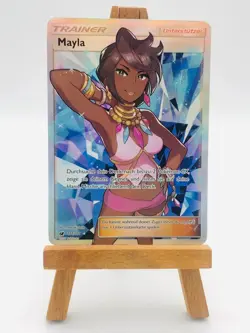 Pokemon Aufziehen der Sturmrote Mayla Olivia Full Art Deutsch 111/111 NM - Image 1