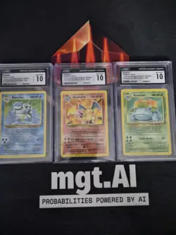 Pokemon TCG Charizard , Venusaur , Blastoise CLC Set - Graded CGC 10 - Image 1