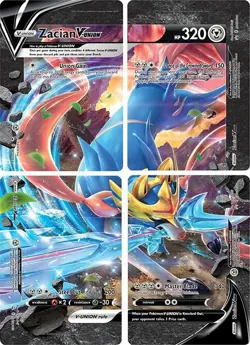 Pokemon Zacian V-UNION [Set of 4] SWSH163 SWSH164 SWSH165 SWSH166 NM US SELLER - Image 1