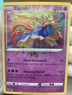 Pokemon TCG Zacian Vivid Voltage 082/185 Holo Amazing Rare - Image 1