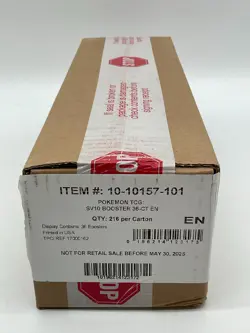Auction #4 Pokemon TCG Destined Rivals SV10 Booster Box SEALED CASE - Image 1