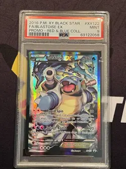 2016 POKEMON XY BLACK STAR PROMO BLASTOISE EX #XY122 HOLO PSA 9 Mint - Image 1