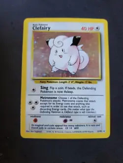 Clefairy - 5/102 - Base Set Unlimited - Holo - MP - Pokemon TCG English - Image 1