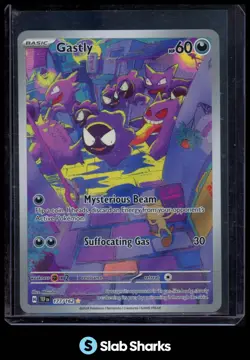 2024 POKEMON SV TEMPORAL FORCES - TEF EN #177/162 GASTLY ILLUSTRATION RARE - Image 1