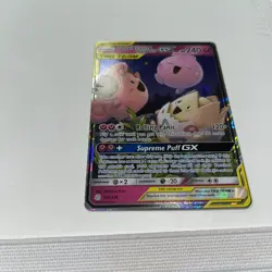 Pokemon TCG Togepi Cleffa Igglybuff GX 143/236 Tag Team Cosmic Eclipse Holo NM - Image 1