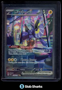 2023 POKEMON SCARLET & VIOLET #244/198 MIRAIDON EX SPECIAL ILLUSTRATION RARE - Image 1